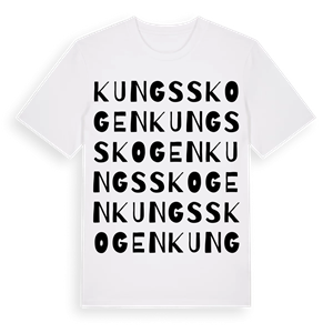 Kungsskogen ordlek t-shirt – ekologisk bomull t-shirt från Pinshirt