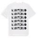 White t-shirt med Kunterud ordlek t-shirt