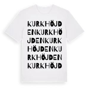 Kurkhöjden ordlek t-shirt – ekologisk bomull t-shirt från Pinshirt