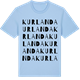 Blue Soul t-shirt med Kurlanda ordlek t-shirt