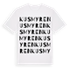 Kusmyren ordlek t-shirt