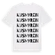 White t-shirt med Kusmyren ordlek t-shirt