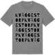 Mid Heather Gray t-shirt med Kväggestorp ordlek t-shirt