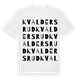 Kvaldersrud ordlek t-shirt