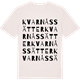 Vintage White t-shirt med Kvarnåssätter ordlek t-shirt