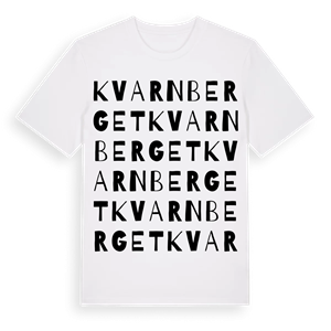 Kvarnberget ordlek t-shirt – ekologisk bomull t-shirt från PinShirt