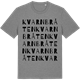 Mid Heather Gray t-shirt med Kvarnbråten ordlek t-shirt