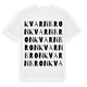 White t-shirt med Kvarnbron ordlek t-shirt