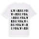 White t-shirt med Kvarnbyn ordlek t-shirt