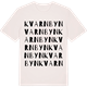 Vintage White t-shirt med Kvarnbyn ordlek t-shirt