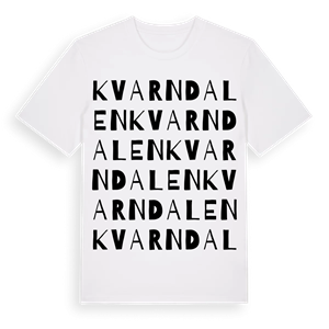Kvarndalen ordlek t-shirt – ekologisk bomull t-shirt från PinShirt