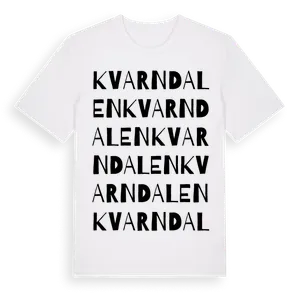 Kvarndalen ordlek t-shirt – ekologisk bomull t-shirt från Pinshirt