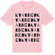 Pink Cotton t-shirt med Kvarned ordlek t-shirt