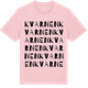 Pink Cotton t-shirt med Kvarnen ordlek t-shirt