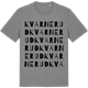 Mid Heather Gray t-shirt med Kvarnerud ordlek t-shirt