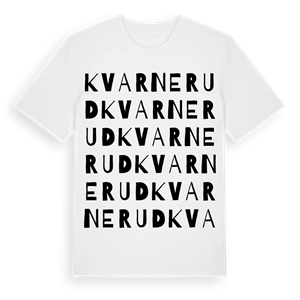 Kvarnerud ordlek t-shirt – ekologisk bomull t-shirt från Pinshirt