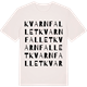 Vintage White t-shirt med Kvarnfallet ordlek t-shirt