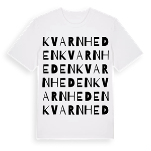 Kvarnheden ordlek t-shirt – ekologisk bomull t-shirt från PinShirt