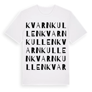 Kvarnkullen ordlek t-shirt – ekologisk bomull t-shirt från PinShirt