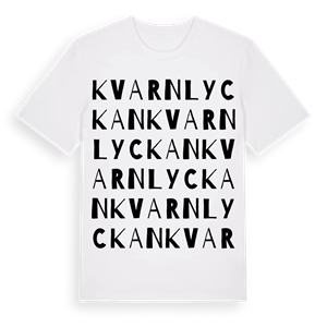 Kvarnlyckan ordlek t-shirt – ekologisk bomull t-shirt från PinShirt