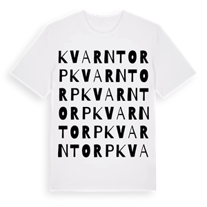 Kvarntorp ordlek t-shirt – ekologisk bomull t-shirt från PinShirt