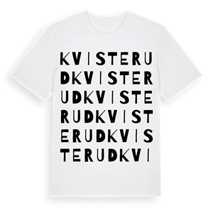 Kvisterud ordlek t-shirt – ekologisk bomull t-shirt från PinShirt