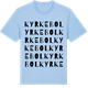 Blue Soul t-shirt med Kyrkebol ordlek t-shirt