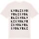 Vintage White t-shirt med Kyrkebyn ordlek t-shirt