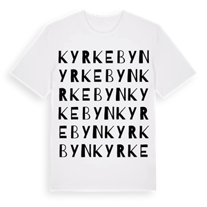 Kyrkebyn ordlek t-shirt – ekologisk bomull t-shirt från PinShirt