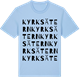 Blue Soul t-shirt med Kyrksätern ordlek t-shirt