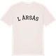 Vintage White t-shirt med L Årsås böjd t-shirt
