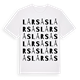 White t-shirt med L Årsås ordlek t-shirt