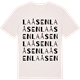 Vintage White t-shirt med Laåsen ordlek t-shirt