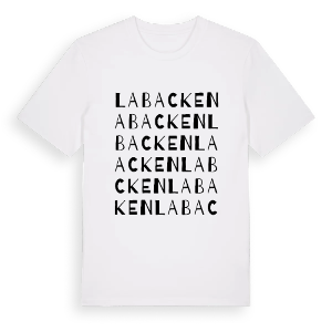 Labacken ordlek t-shirt – ekologisk bomull t-shirt från PinShirt