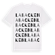 White t-shirt med Labacken ordlek t-shirt