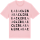 Pink Cotton t-shirt med Labacken ordlek t-shirt