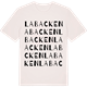 Vintage White t-shirt med Labacken ordlek t-shirt