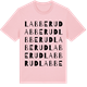 Pink Cotton t-shirt med Labberud ordlek t-shirt