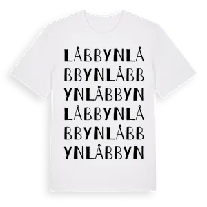 Låbbyn ordlek t-shirt – ekologisk bomull t-shirt från Pinshirt