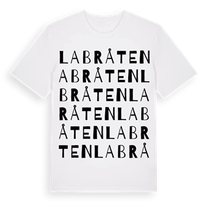 Labråten ordlek t-shirt – ekologisk bomull t-shirt från PinShirt