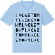 Blue Soul t-shirt med Lacketomt ordlek t-shirt