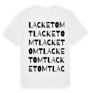 Lacketomt ordlek t-shirt – ekologisk bomull t-shirt från Pinshirt