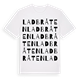 Ladbråten ordlek t-shirt