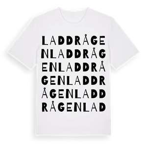Laddrågen ordlek t-shirt – ekologisk bomull t-shirt från PinShirt