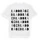 Laddrågen ordlek t-shirt