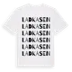 White t-shirt med Ladkasen ordlek t-shirt