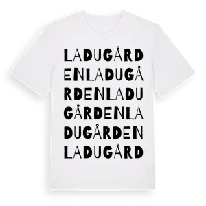 Ladugården ordlek t-shirt – ekologisk bomull t-shirt från Pinshirt