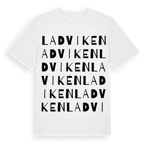 Ladviken ordlek t-shirt – ekologisk bomull t-shirt från PinShirt