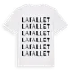 White t-shirt med Lafallet ordlek t-shirt
