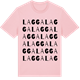 Pink Cotton t-shirt med Lagga ordlek t-shirt